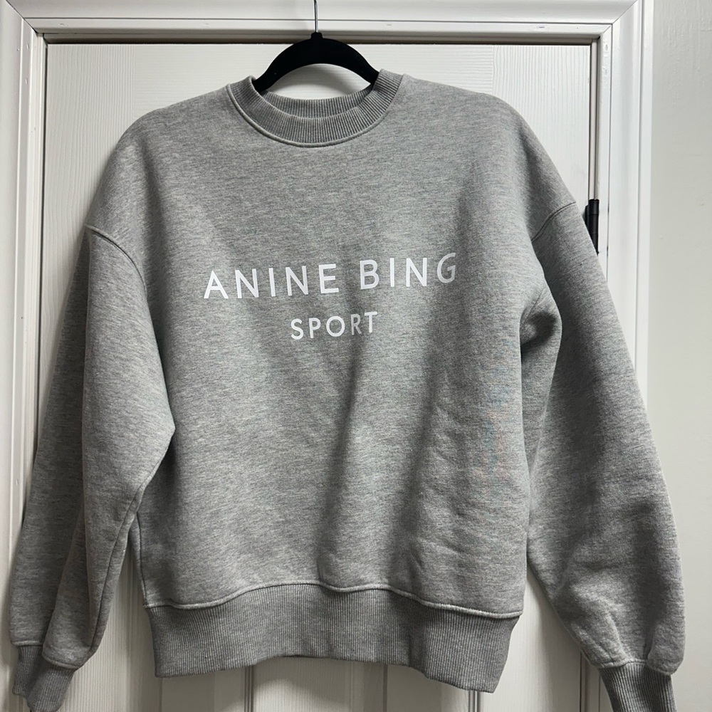 Anine Bing Sport Gray Sweatshirt